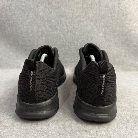 Skechers Shoes Womens Size 9.5 Black Light Weight Memory Foam Walking Sneakers - Picture 5 of 10